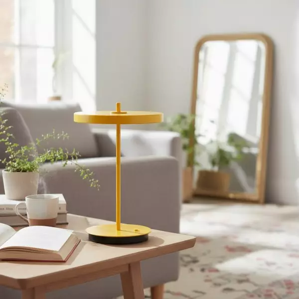 Astris Modern Minimalist Metal Table Lamp Soft LED Illumination for Living Room and Office KL2142