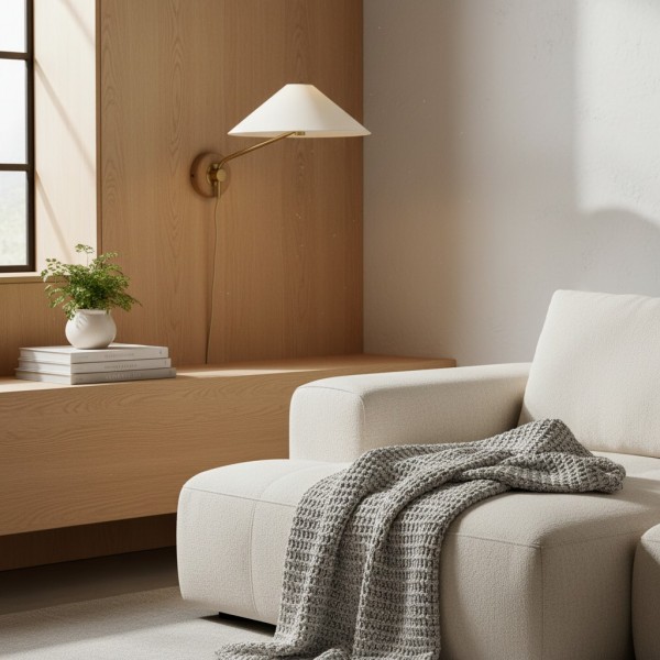 Ivoryne Pivoting Tapered Shade Light - Suitable for Modern Reading Corners KL2077