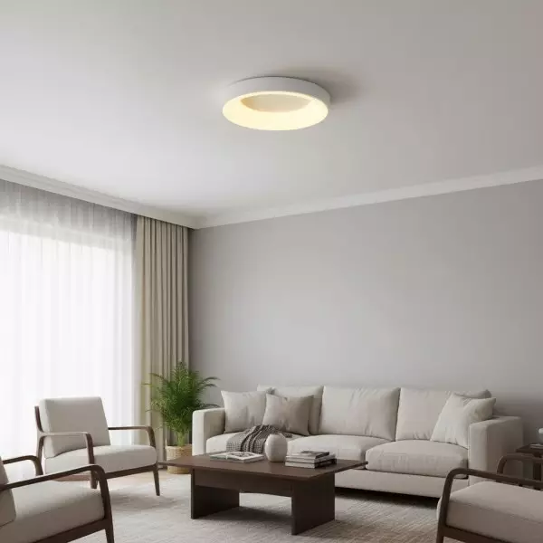 Lumiflexa Modern Round Ceiling Light Acrylic Shade for Bedroom and Hallways KL2084