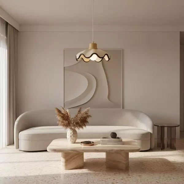 Moliro Scalloped Pendant Light - Modern Wavy Lighting for Dining Room KL2076