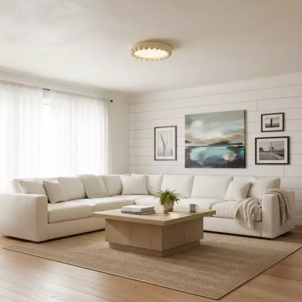 Orilux Sculptural Ceiling Fixture - Resin and Acrylic Lighting for Homes KL2123