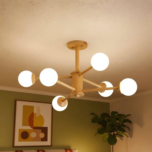 Orrise Molecular Design Ceiling Lamp - Artistic Branch Lighting Chandelier for Home Spaces KL2087