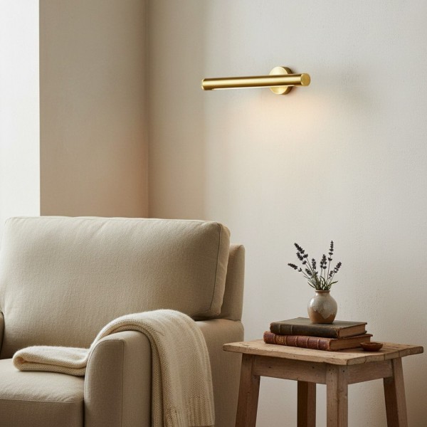 Aurix Wall Mount Art Light - Aged Finish Picture Light for Highlighting Canvases KL2166