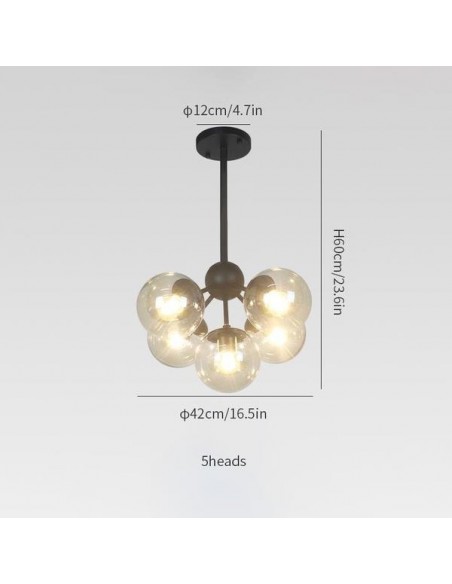 Modo Chandelier - 5 Globes