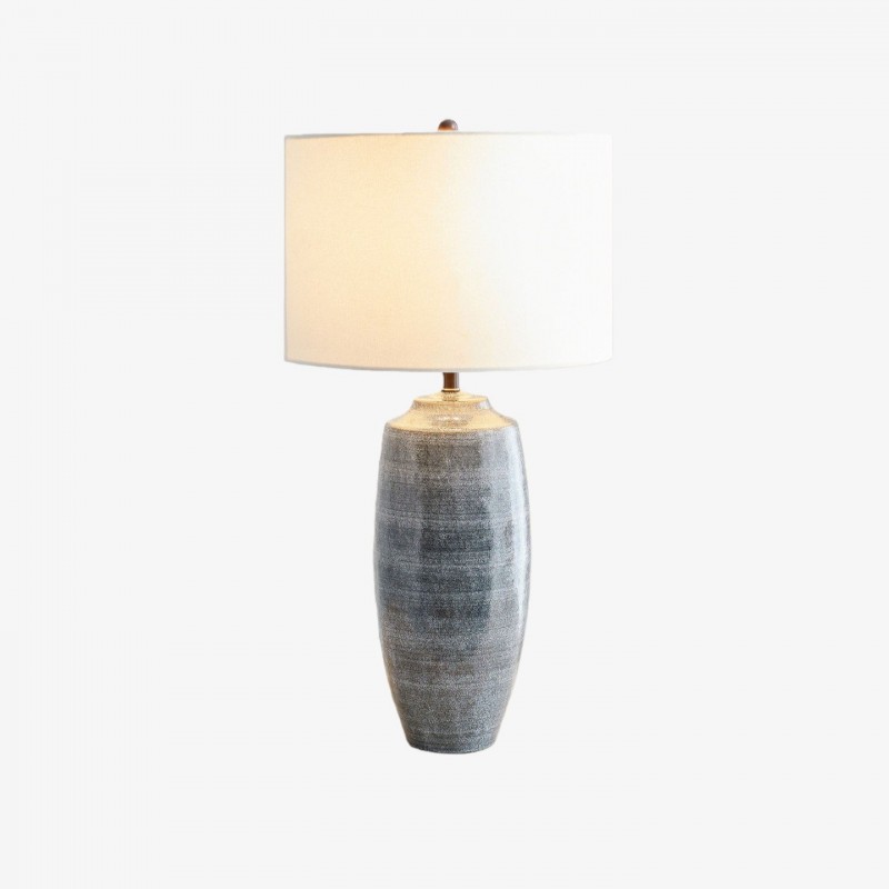 Ceruna Linen Lampshade Ceramic Table...