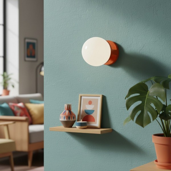 Nebulon Artistic Ceramic Wall Light with Soft Glow - Perfect for Living Rooms and Hallways KL2196