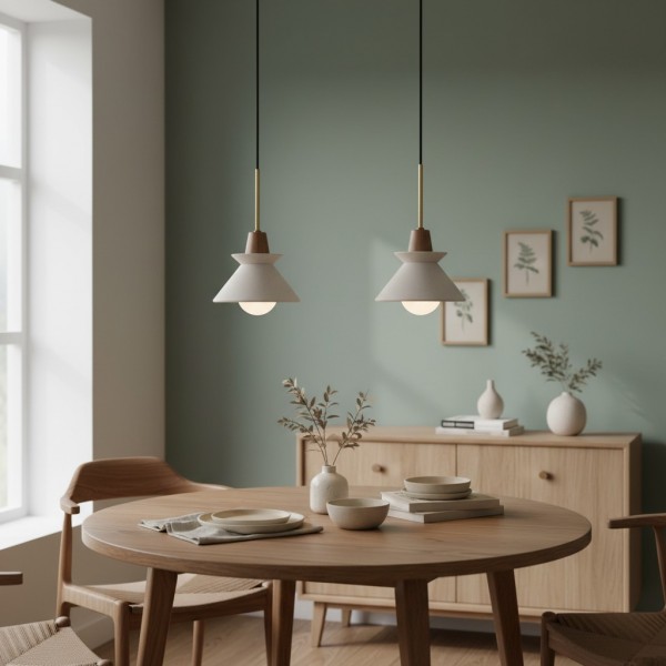 Halotaper Minimalist Tapered Pendant Lamp - Contemporary Decorative Lighting for Home KL2227