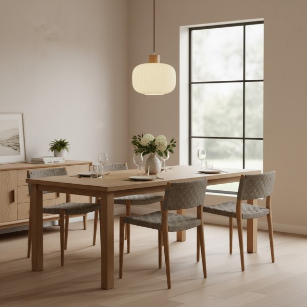 Opalyn Vintage Elegant Milky White Glass Pendant Lamp - Lighting for Dining Room KL2229