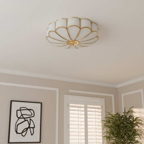 Silunavo Modern Ceiling Lamp with Floral Inspired Design for Living Room Statement KL2209