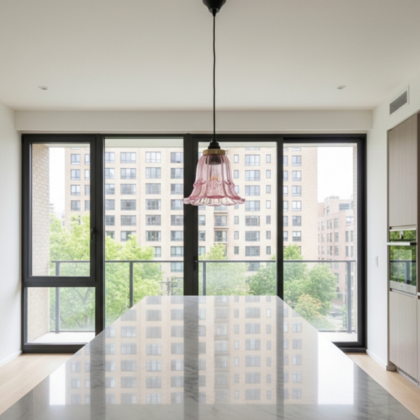 Solmira Classic Glass Pendant Light - Decorative Easy Fit Pendant Lamp for Lounge and Entryway KL2304