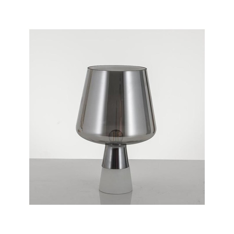 Lampe de table en verre Leimu