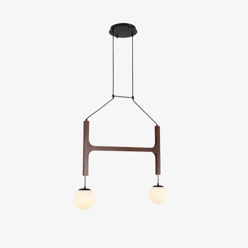 Lustre Auralith en bois à plusieurs...