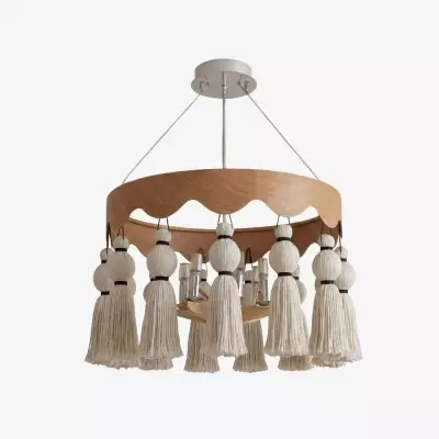 Lustre à franges bohème...
