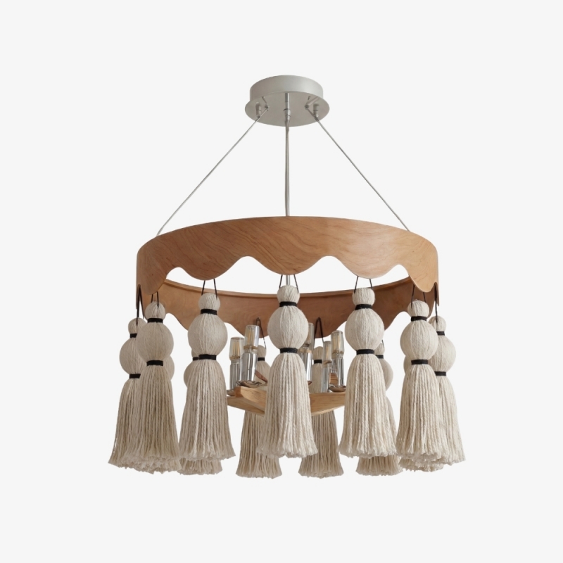 Lustre à franges bohème FringeAura -...