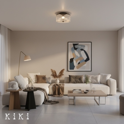 Drum GlassTextured Shade... 2