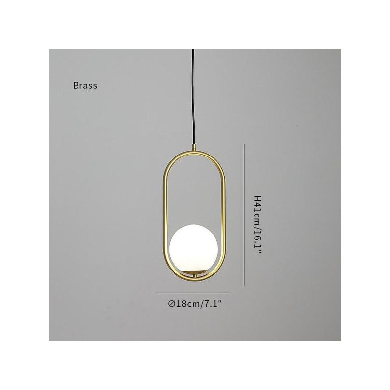 Mila Brass pendant lamp