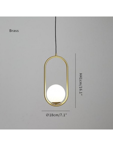 Mila Brass pendant lamp