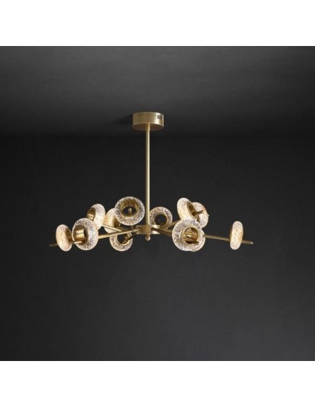 Brass Crystal LED Chandeliers