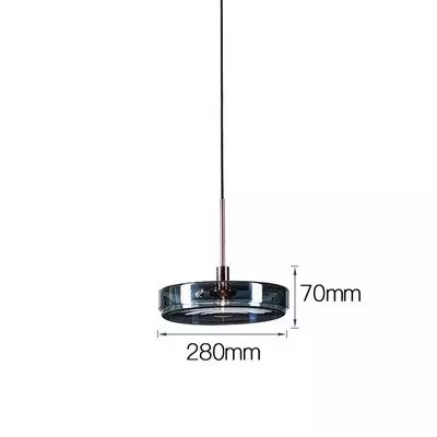 Dark Blue Glass Pendant Lamp 2