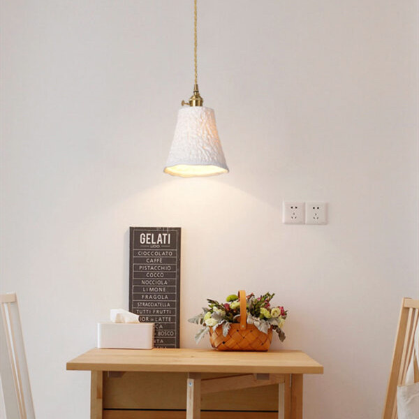 KiKi Ceramic Brass Pendant