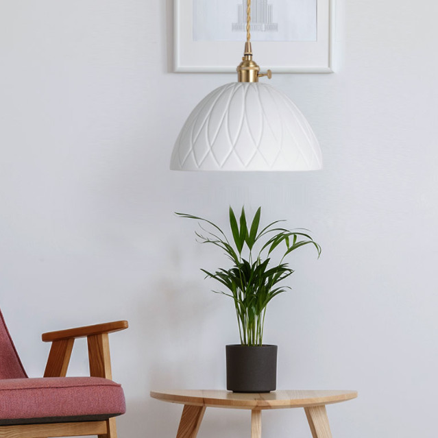 KiKi Ceramic Brass Pendant