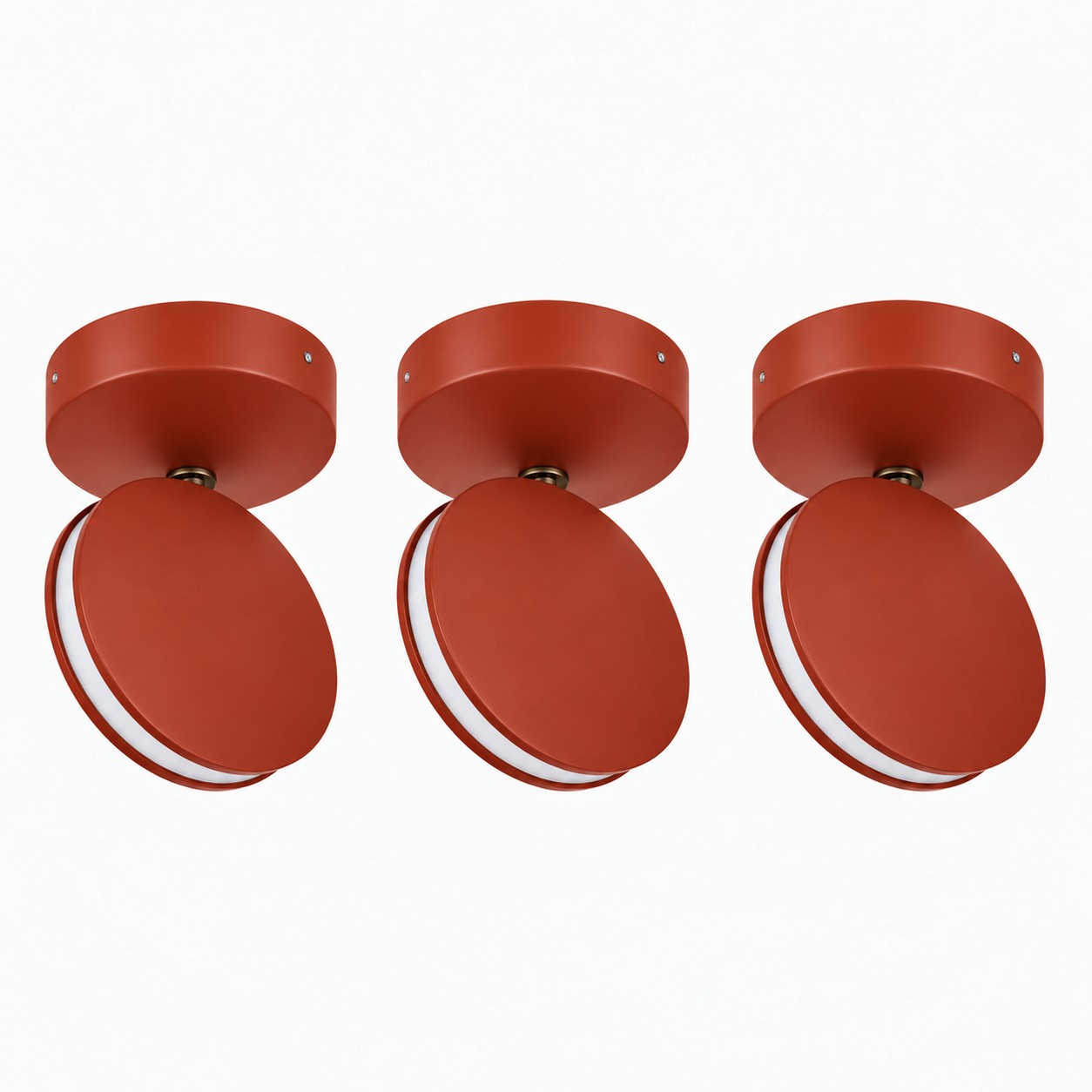 Terracotta SPECTRA set of 3 LED ceiling and wall lights