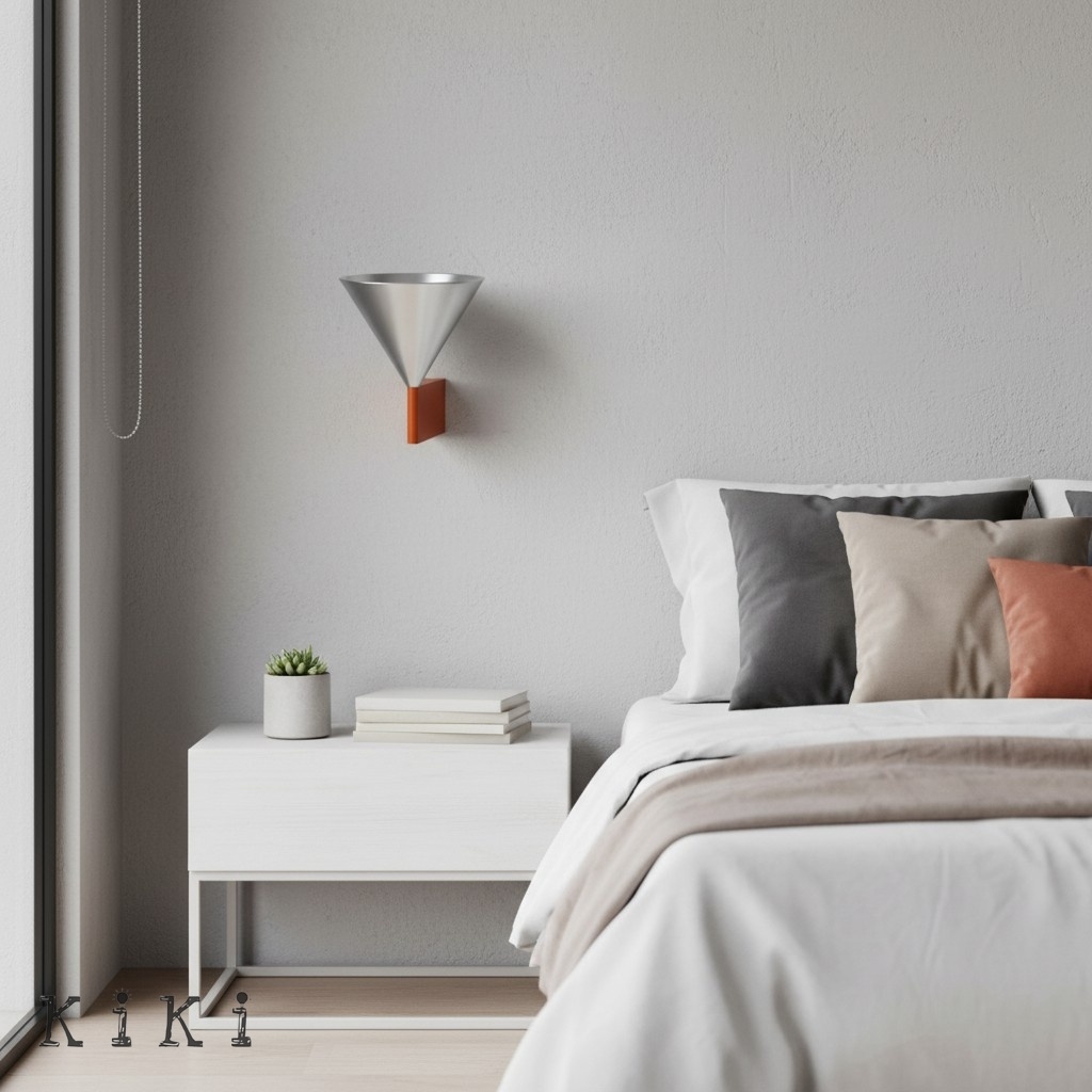Minimalist Metal Conical Wall Lamp - Modern Cone Sconce for Interior Spaces KL2327