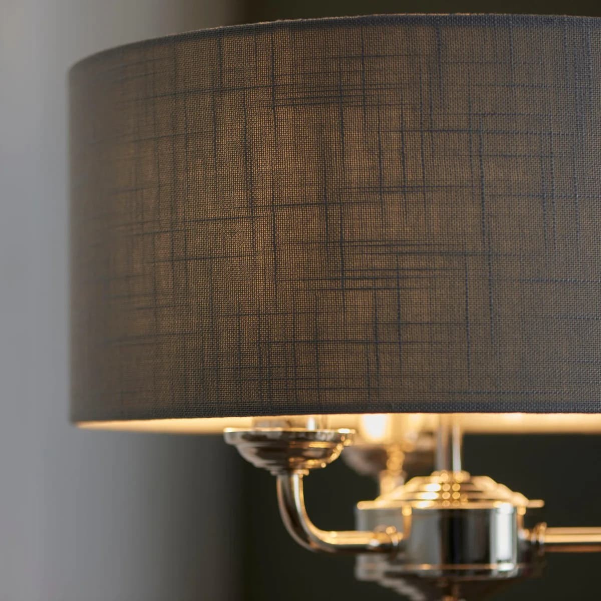 Tela 1‑Light and 3‑Light Table Lamp - Modern Linen & Metal for Bedside or Living Room KL1798