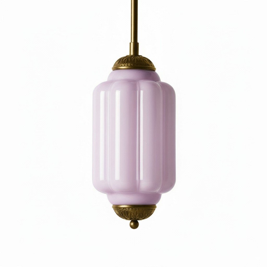 Eloise Vintage Glass Pumpkin Pendant Light - Decorative Lighting for Kitchen KL1453