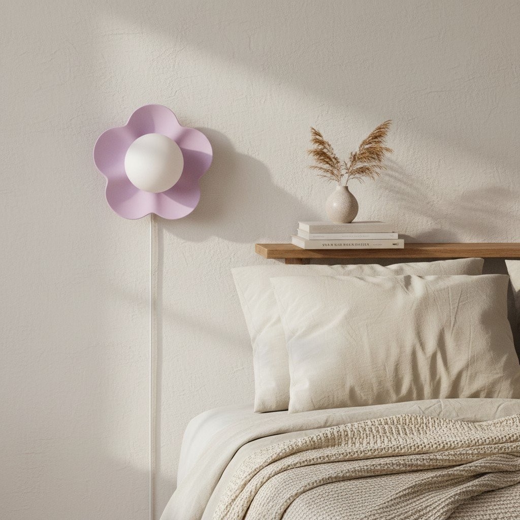 Florixa Blooming Flower Wall Light - Decorative Indoor Lamp for Bedroom and Living Room KL2066