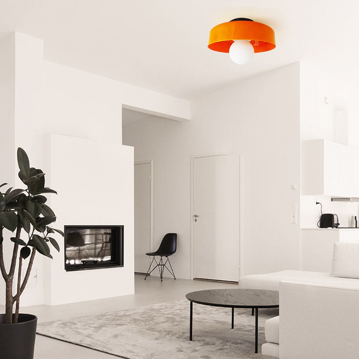Morandi Disc Orb Wall Ceiling Lamp