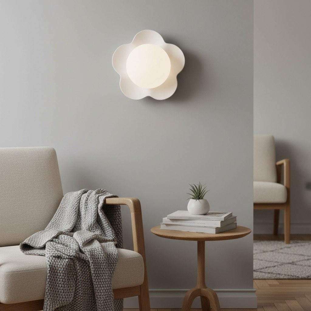 Florixa Blooming Flower Wall Light - Decorative Indoor Lamp for Bedroom and Living Room KL2066