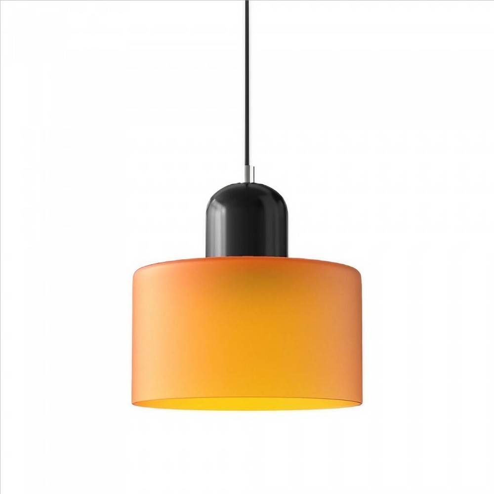 Morandi Cylinder Stained Glass Pendant Light KL17