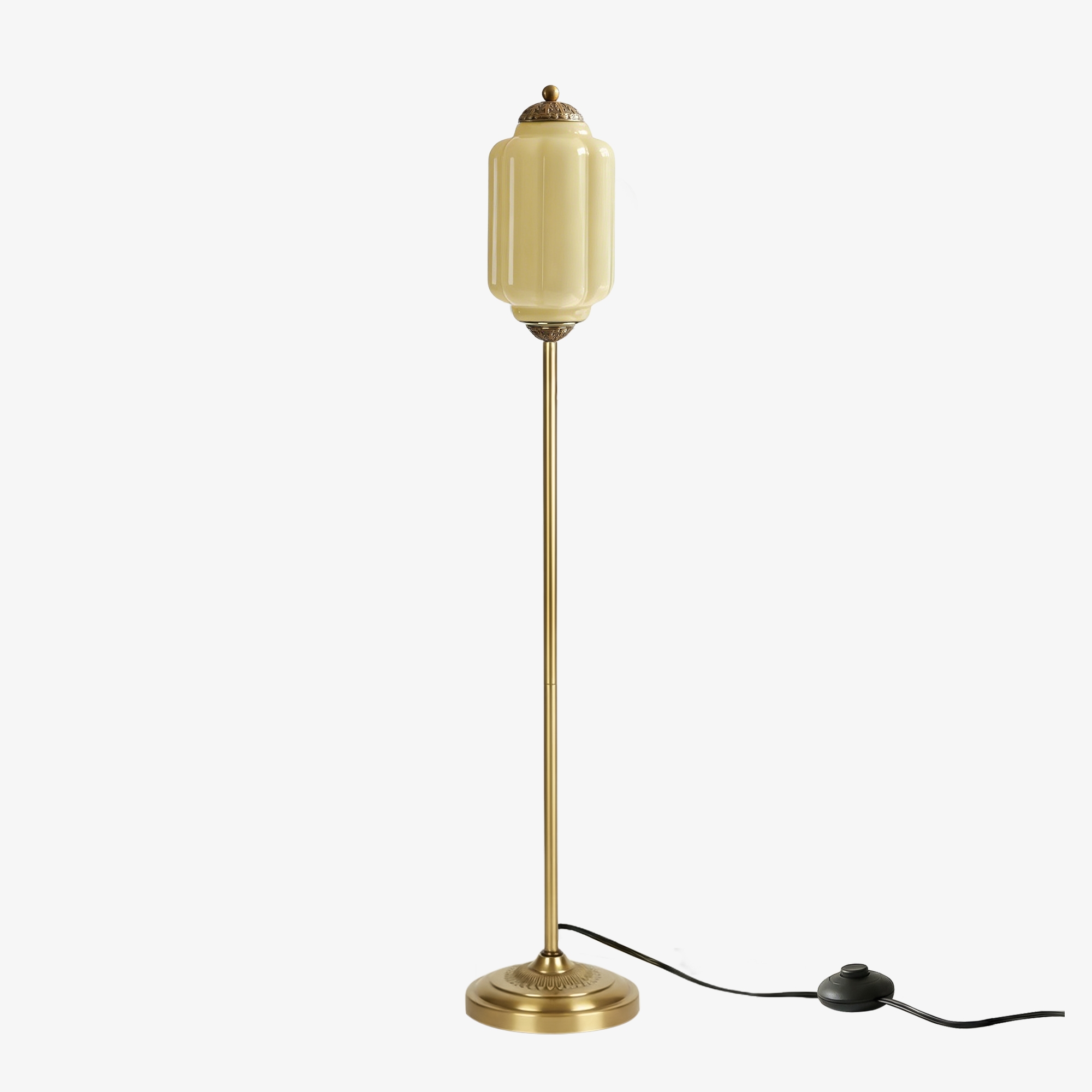 Eloise Artistic Textured Glass Floor Lamp - Elegant Lighting for Bedroom or Interior Space KL2330