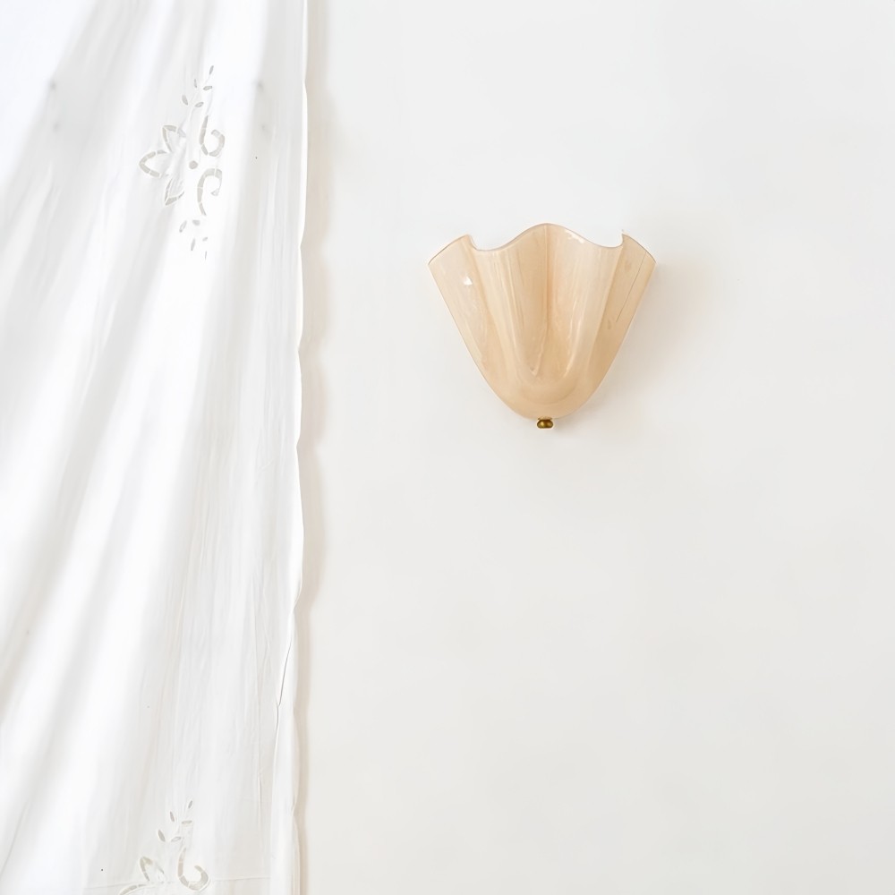 Vera Glass Wall Lamp - Vintage Accent Sconce for Bedroom and Living Space KL881
