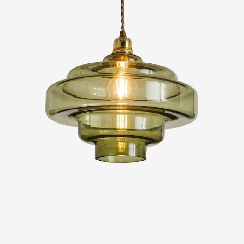 Modern Bauhaus Elegant Glass Effect Pendant Light KL1100