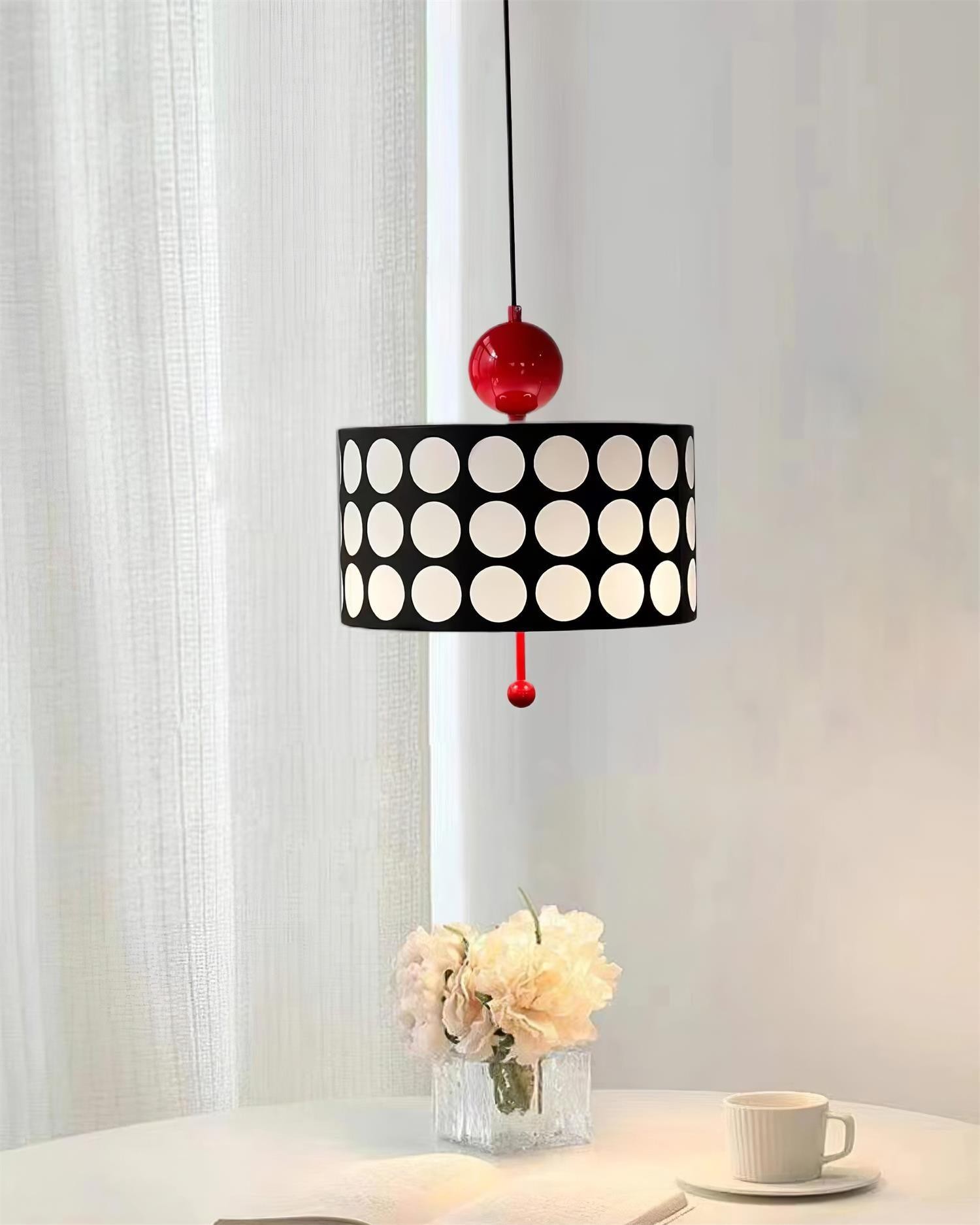 Graphic Checkered Pendant Light - Retro Chic Style for Dining Room and Kitchen Island KL341