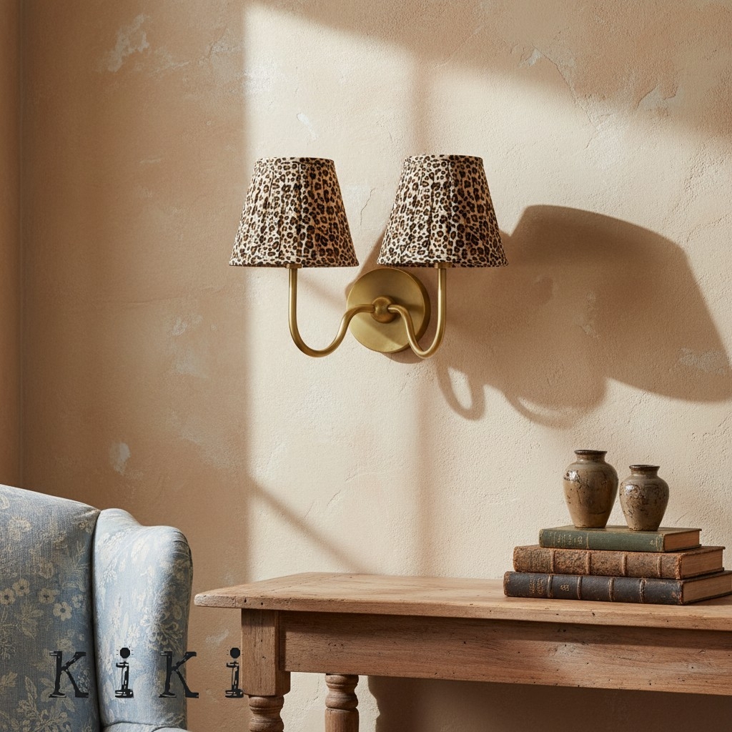 Luvora Vintage Pleated Shade Wall Lamp - Refined Linen Sconce For Bathroom or Corridor KL1272