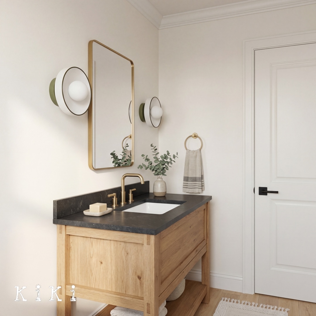 Kalo Round Glass Metal Base Wall Light Ceiling Light- Disc Orb Wall Sconce for Modern Interior KL922