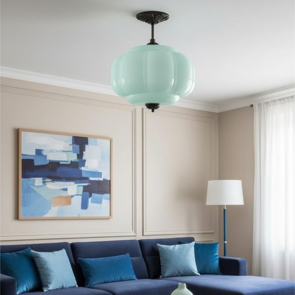 Retro Glass Eloise Pendant Light For Kitchen Island KL801