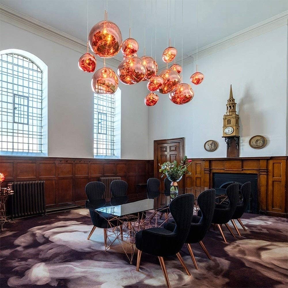 Glass Melt Pendant Light - Artistic Molten Pendant Light For Living Room And Dining Room