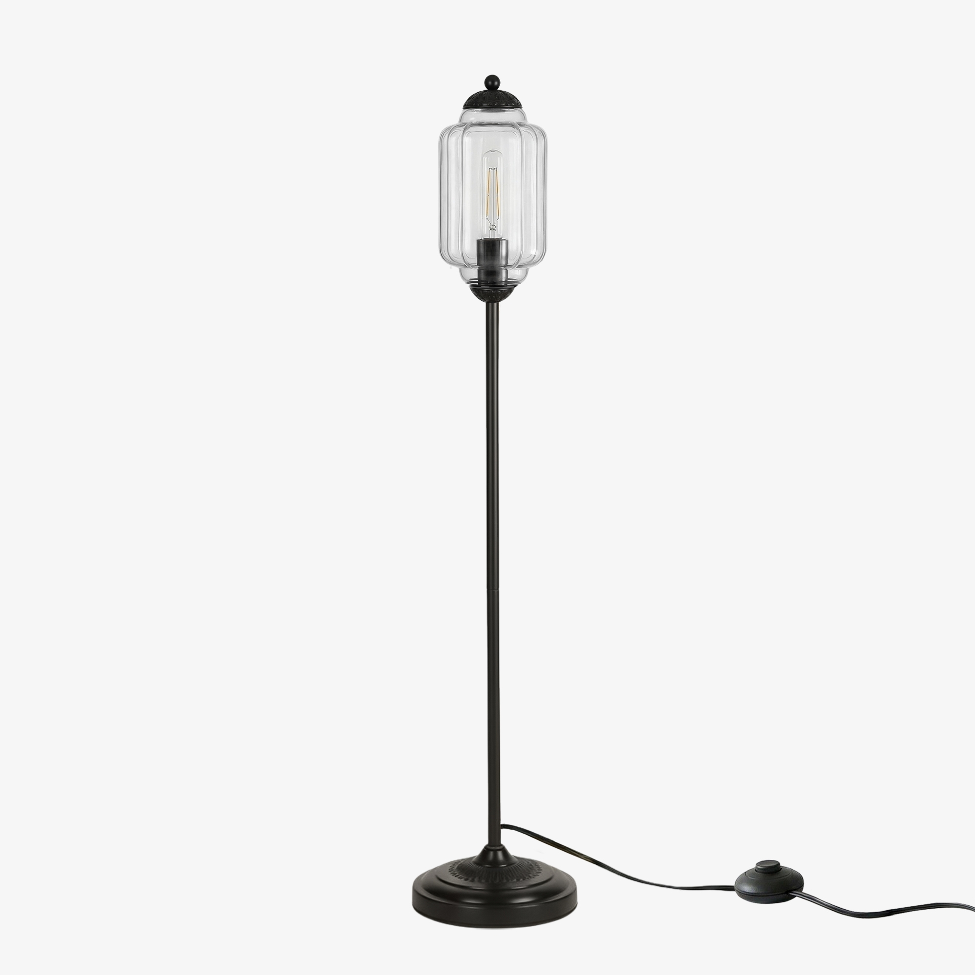 Eloise Artistic Textured Glass Floor Lamp - Elegant Lighting for Bedroom or Interior Space KL2330