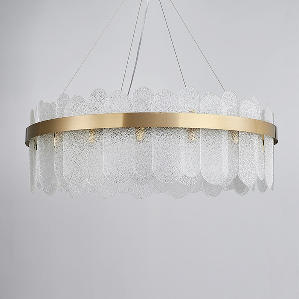 Modern Round Glass Chandelier