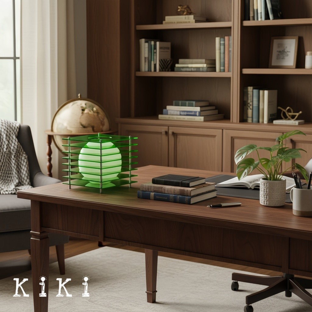Afterglow Cube Table Lamp - Geometric Sphere Lighting for Bedroom Lighting KL2062