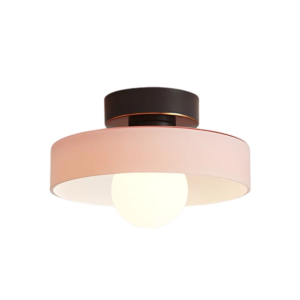 Stained Glass Flush Disc Orb Ceiling Light KL917
