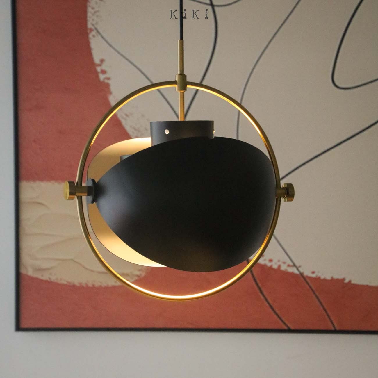 Multi-Lite Pendant Light - Layered Metal Pendant Lamp For Kitchen Island