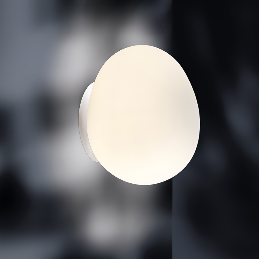 Gregg Wall Light Ceiling Light - Elegant White Shade for Home or Office Spaces