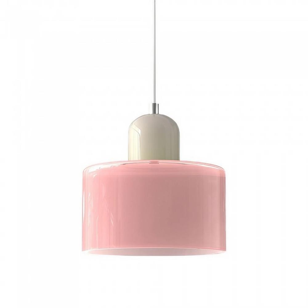 Morandi Cylinder Stained Glass Pendant Light KL17