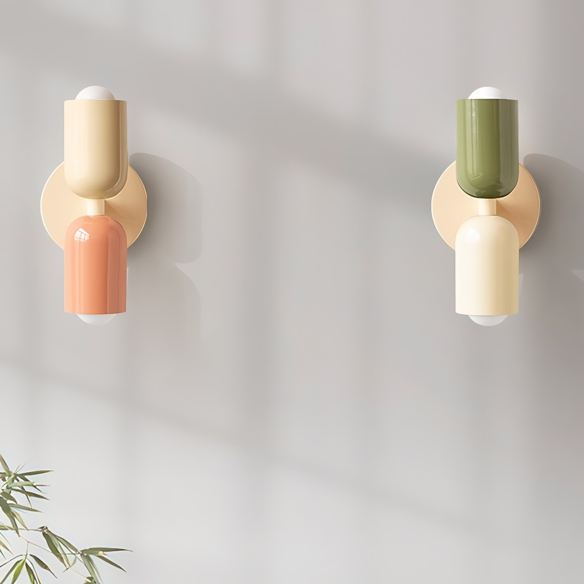 Metal Up Down Wall Sconce - Contemporary Colorful Wall Light for Hallway and Office