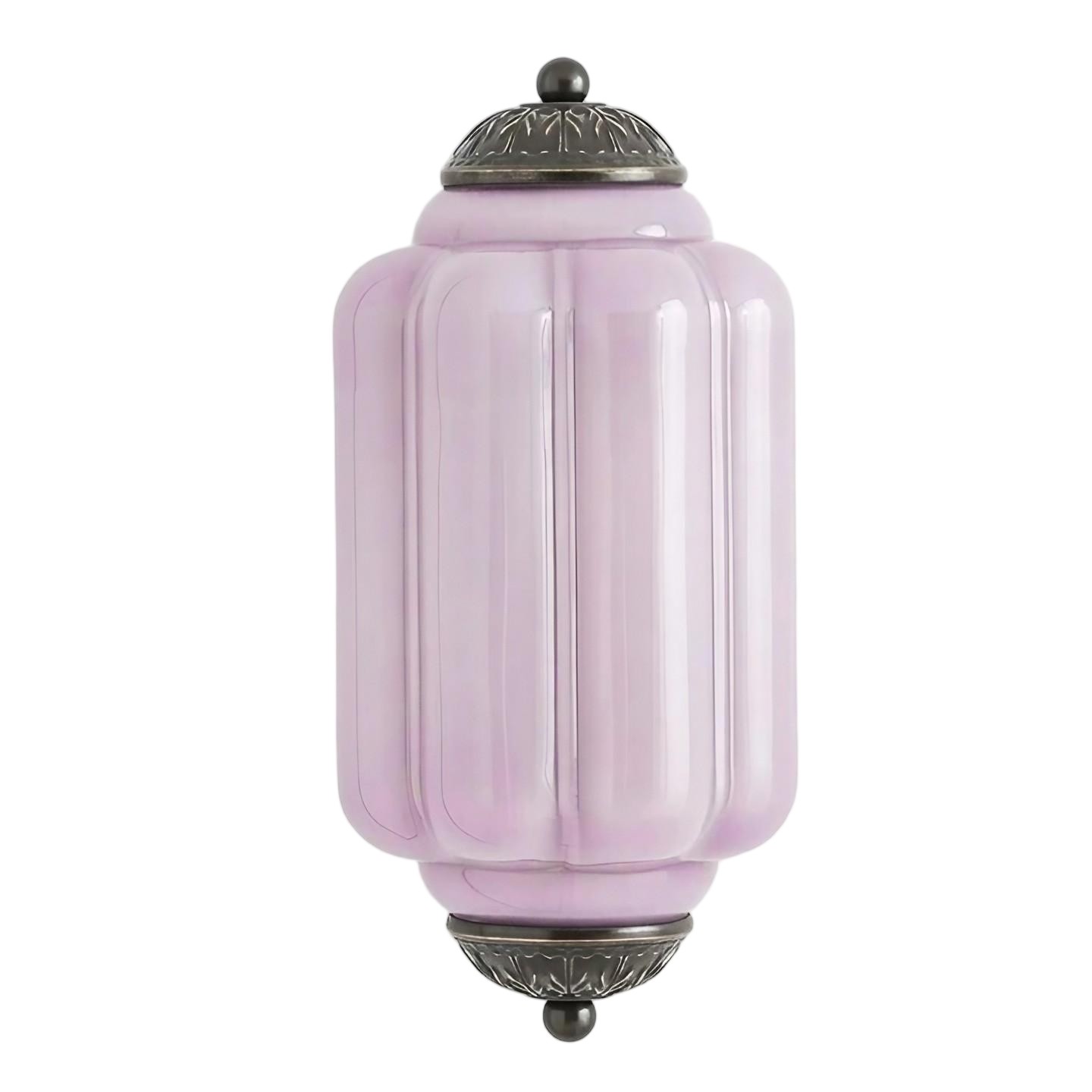 Eloise Long Pumpkin Retro Glass Recessed Wall Lamp KL857